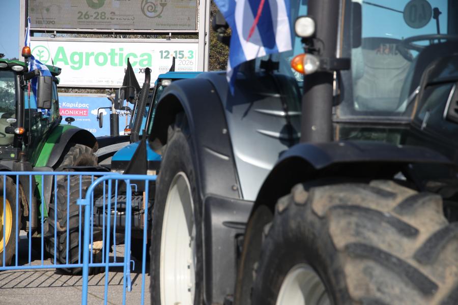 Συλλαλητήριο αγροτών στην Agrotica