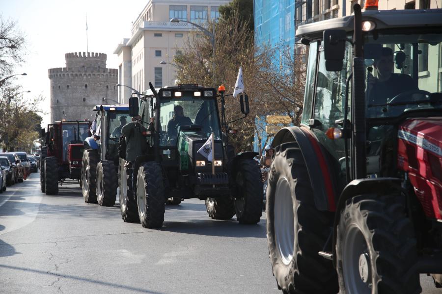 Συλλαλητήριο αγροτών στην Agrotica