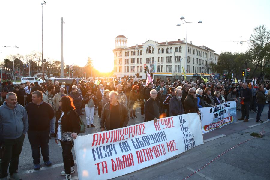 Συλλαλητήριο αγροτών στην Agrotica