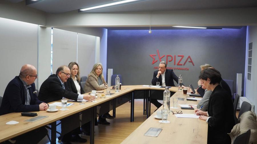 Συνάντηση του προέδρου του ΣΥΡΙΖΑ-ΠΣ, Σωκράτη Φάμελλου με αντιπροσωπεία της Ομοσπονδίας Ελληνικών Συλλόγων και Κοινοτήτων Σουηδίας