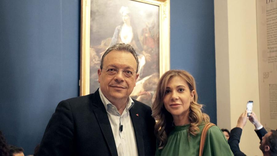 Ο Σωκράτης Φάμελλος και η σύζυγός του στις εκδηλώσεις για τη 200η Επέτειο της Εξόδου του Μεσολογγίου 