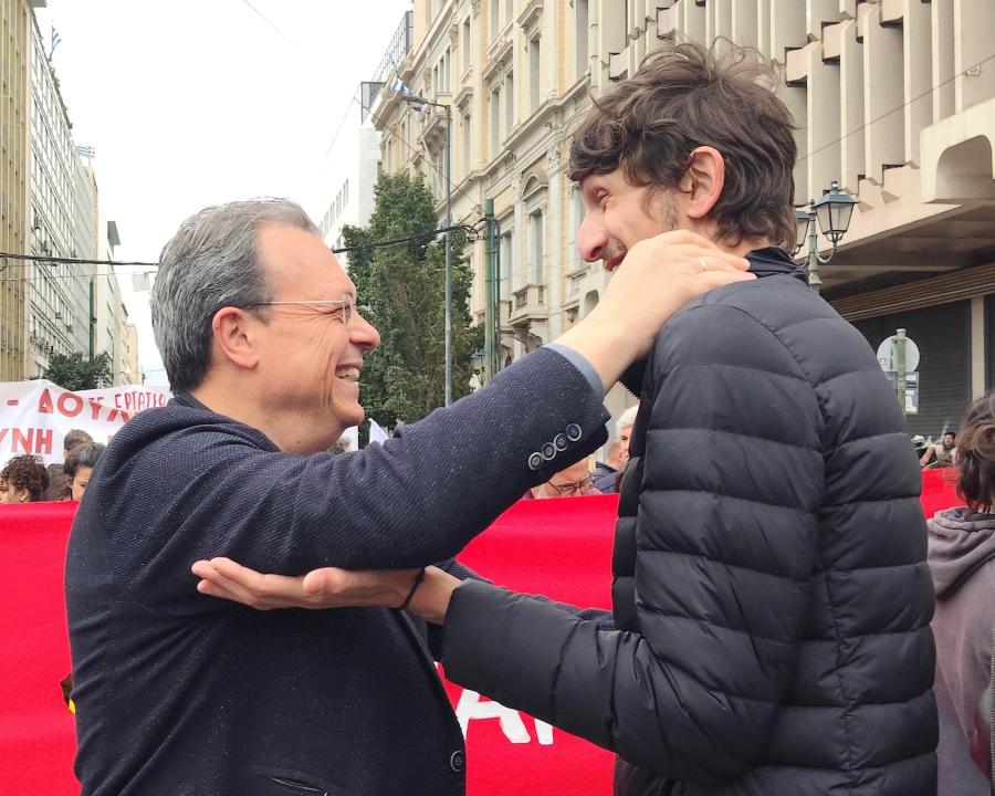 Ο Σωκράτης Φάμελλος στην συγκέντρωση και πορεία για την Εργατική Πρωτομαγιά 2026