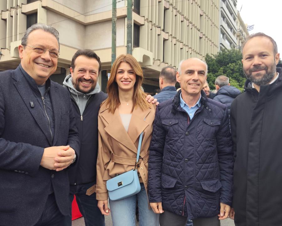 Ο Σωκράτης Φάμελλος στην συγκέντρωση και πορεία για την Εργατική Πρωτομαγιά 2026