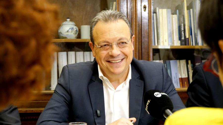 Συνάντηση του προέδρου του ΣΥΡΙΖΑ-ΠΣ, Σωκράτη Φάμελλου με την πρόεδρο της Κοινοβουλευτικής Συνέλευσης του Συμβουλίου της Ευρώπης, Πέτρα Μπάιρ