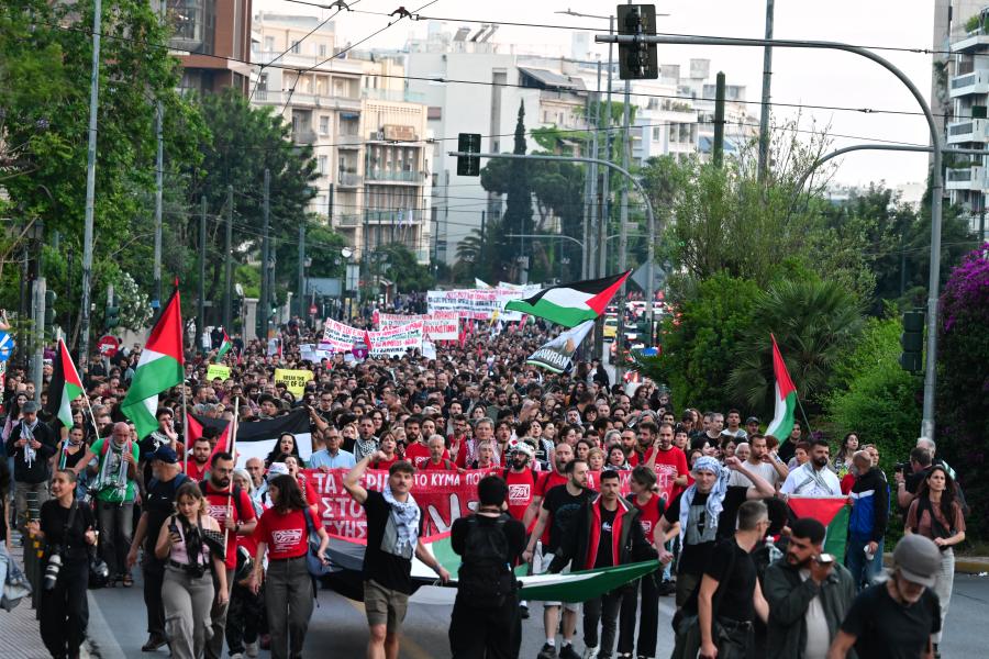 Πορεία για Γάζα προς ισραηλινή πρεσβεία