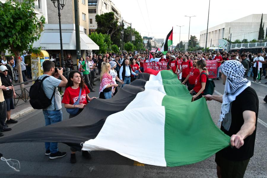 Πορεία για Γάζα προς ισραηλινή πρεσβεία