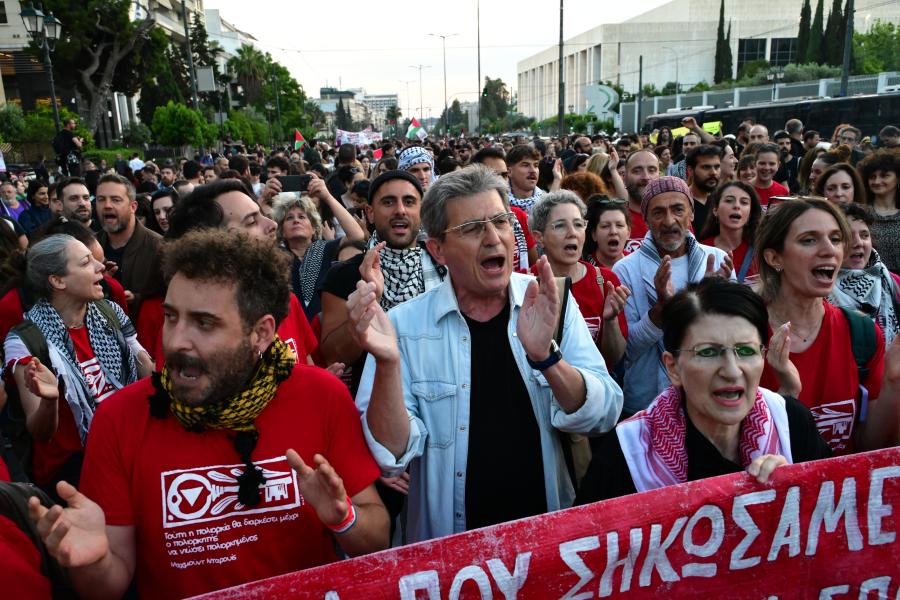 Πορεία για Γάζα προς ισραηλινή πρεσβεία