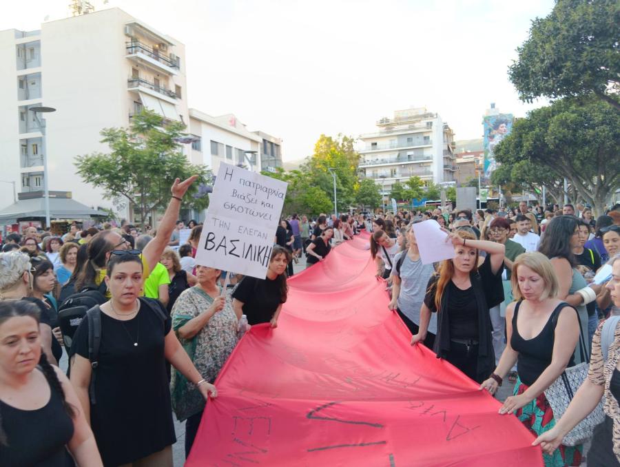 Πορεία στην Καλαμάτα για την γυναικοκτονία της Βασιλικής
