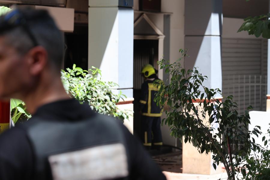 Φωτιά σε ισόγειο ξενοδοχείου στην Ομόνοια