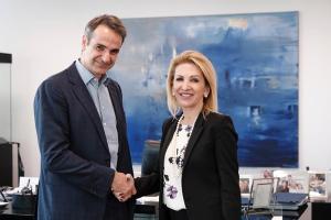 Ιωάννα Καλαντζάκου Κυριάκος Μητσοτάκης