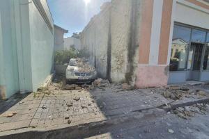 Καταστροφές μετά τον σεισμό στη Σάμο