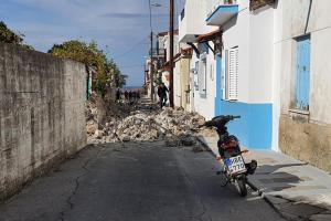 Καταστροφές μετά τον σεισμό στη Σάμο