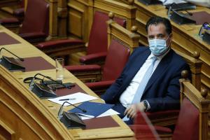Ο Άδωνις Γεωργιάδης στη Βουλή