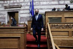 Ο Γιώργος Γεραπετρίτης στη Βουλή