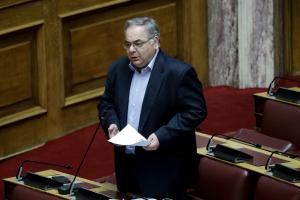 Ο Γιώργος Λαμπρούλης στη Βουλή