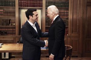 Ο Αλέξης Τσίπρας και ο Τζο Μπάιντεν