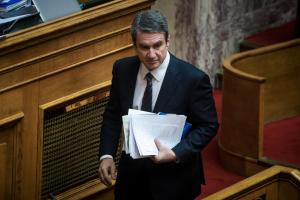 Ο Ανδρέας Λοβέρδος στη Βουλή