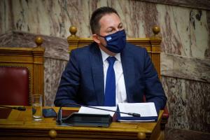 Ο Στέλιος Πέτσας στη Βουλή