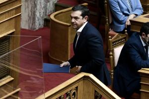Ο Αλέξης Τσίπρας στη Βουλή