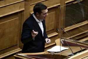 Ο Αλέξης Τσίπρας στη Βουλή