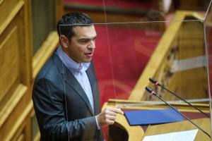 Ο Αλέξης Τσίπρας στη Βουλή