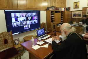 Διαρκής Ιερά Σύνοδος Ιερώνυμος τηλεδιάσκεψη
