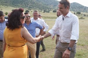 Κυριάκος Μητσοτάκης και Ελένη Αξιόγλου