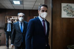 Ο Κυριάκος Μητσοτάκης και ο Κωστής Χατζηδάκης