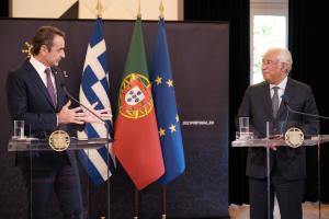 Ο Κυριάκος Μητσοτάκης και ο Αντόνιο Κόστα