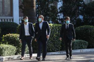 Αλέξης Τσίπρας, Νάσος Ηλιόπουλος και Μιχάλης Καλογήρου