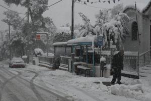 Χιόνι Αττική Διόνυσος