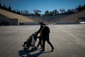 Στιγμιότυπο από το lockdown στην Αθήνα