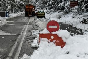 Χιόνια στον Υμηττό