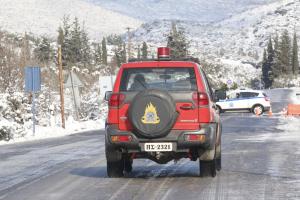 χιόνι πυροσβεστική