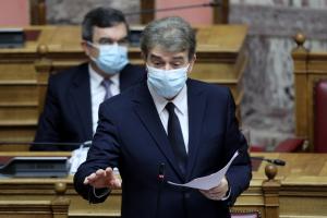 Ο Μιχάλης Χρυσοχοΐδης στη Βουλή
