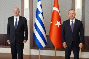 Νίκος Δένδιας και Μεβλούτ Τσαβούσογλου