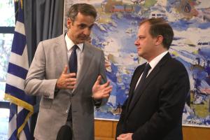 Κυριάκος Μητσοτάκης και Κώστας Καραμανλής