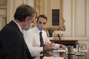Σωτήρης Τσιόδρας και Κυριάκος Μητσοτάκης