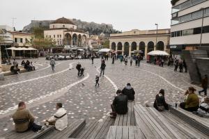Το Μοναστηράκι στην Αθήνα εν μέσω lockdown
