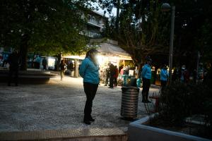 Αστυνομία στο Παγκράτι στην πλατεία Βαρνάβα