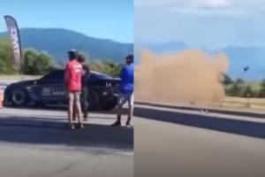 Δυστύχημα σε αγώνα Dragster