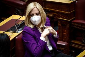 Η Φώφη Γεννηματά στη Βουλή