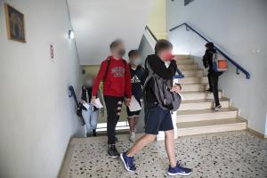 Μαθητές σε λύκειο