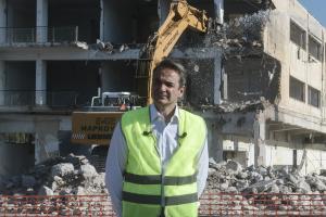 Ο Κυριάκος Μητσοτάκης στο Ελληνικό