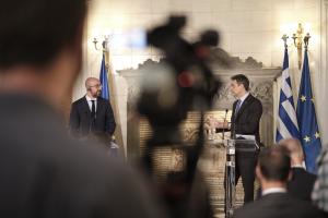 Κυριάκος Μητσοτάκης και Σαρλ Μισέλ