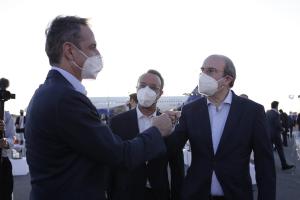 Κυριάκος Μητσοτάκης, Κωστής Χατζηδάκης και Χρήστος Σταϊκούρας
