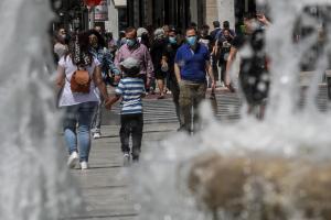 Η πλατεία Συντάγματος στην Αθήνα