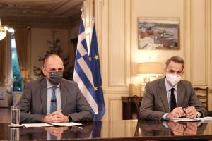 Γιώργος Γεραπετρίτης και Κυριάκος Μητσοτάκης