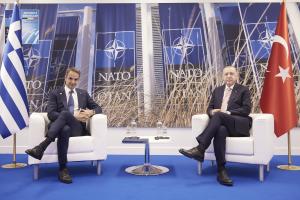 Κυριάκος Μητσοτάκης και Ρετζέπ Ταγίπ Ερντογάν