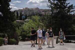 Τουρίστες τουρισμός ακρόπολη